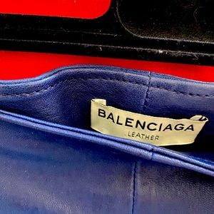 Balenciaga leather pants. Brand new. Beautiful rich blue colour. Made in Italy